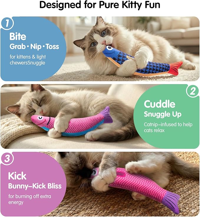 PetBusy Cat Toy PetBusy Interactive Cat Toy with Catnip & Silvervine - Image 3
