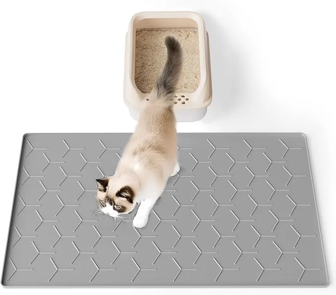 Bulkniu Silicone Cat Litter Mat – Waterproof, Easy Clean, Soft Paw Design - Image 2
