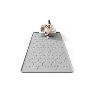 Bulkniu Silicone Cat Litter Mat – Waterproof, Easy Clean, Soft Paw Design